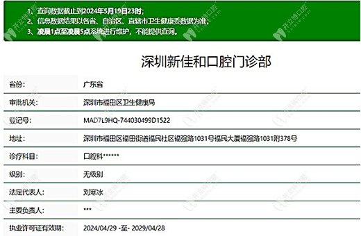 深圳新佳和口腔門診部