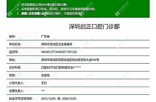 深圳啟正口腔門診部