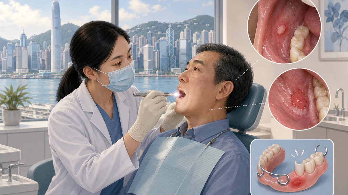 口腔潰瘍反覆或久未癒合:假牙磨損、創傷與口腔癌警號要分開看