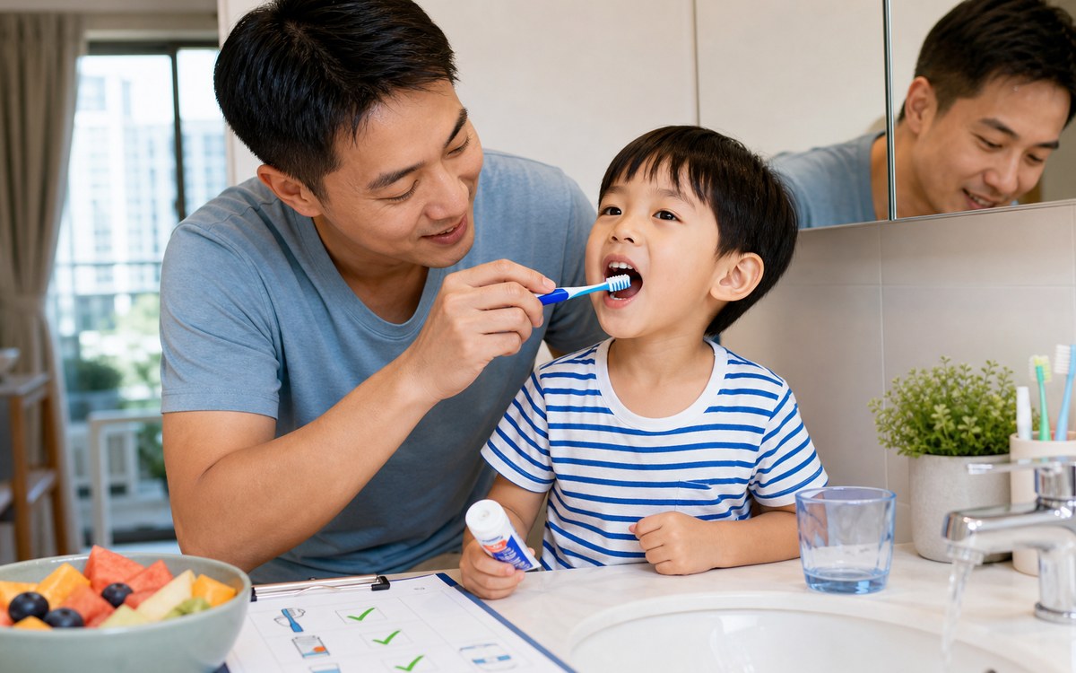 暑假兒童防蛀清單：含氟牙膏、零食次數同家長補刷要點樣配合？封面圖