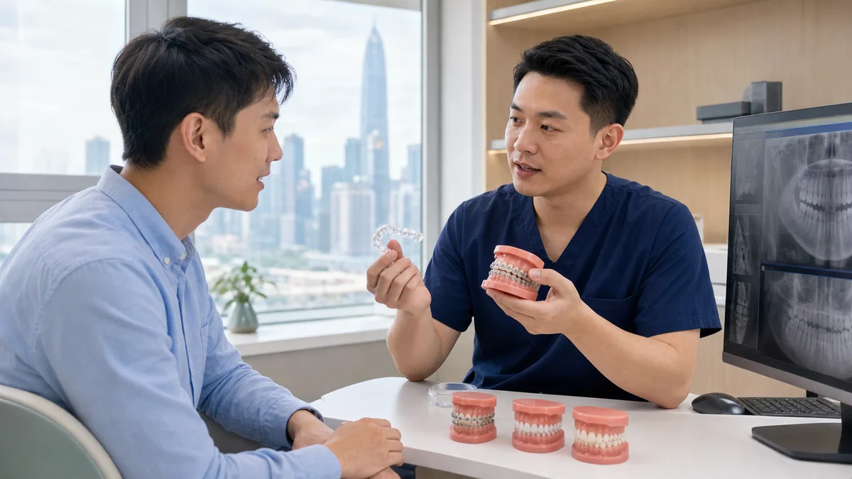 深圳鼎植口腔箍牙諮詢準備：隱形牙套與固定矯正怎樣比較？